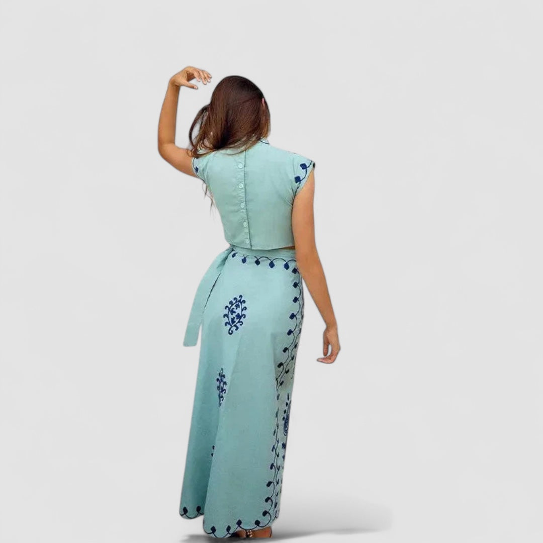 LANA™ | Camilla - Tryckt Top och Kjol