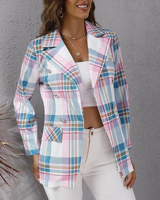 Layla™ - Stilren Flerfärgad Blazer