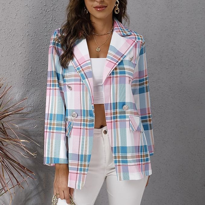 Layla™ - Stilren Flerfärgad Blazer