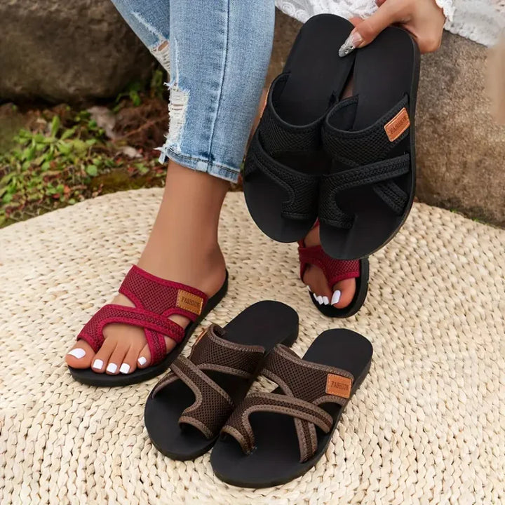 Celia™ | Slip-On Sandaler i Perforerad Mesh