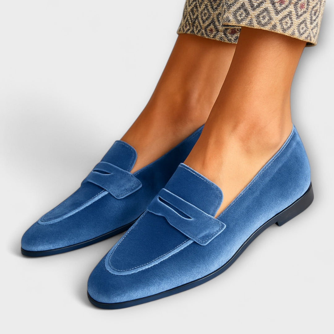 Louise - Mjuka Velours Loafers