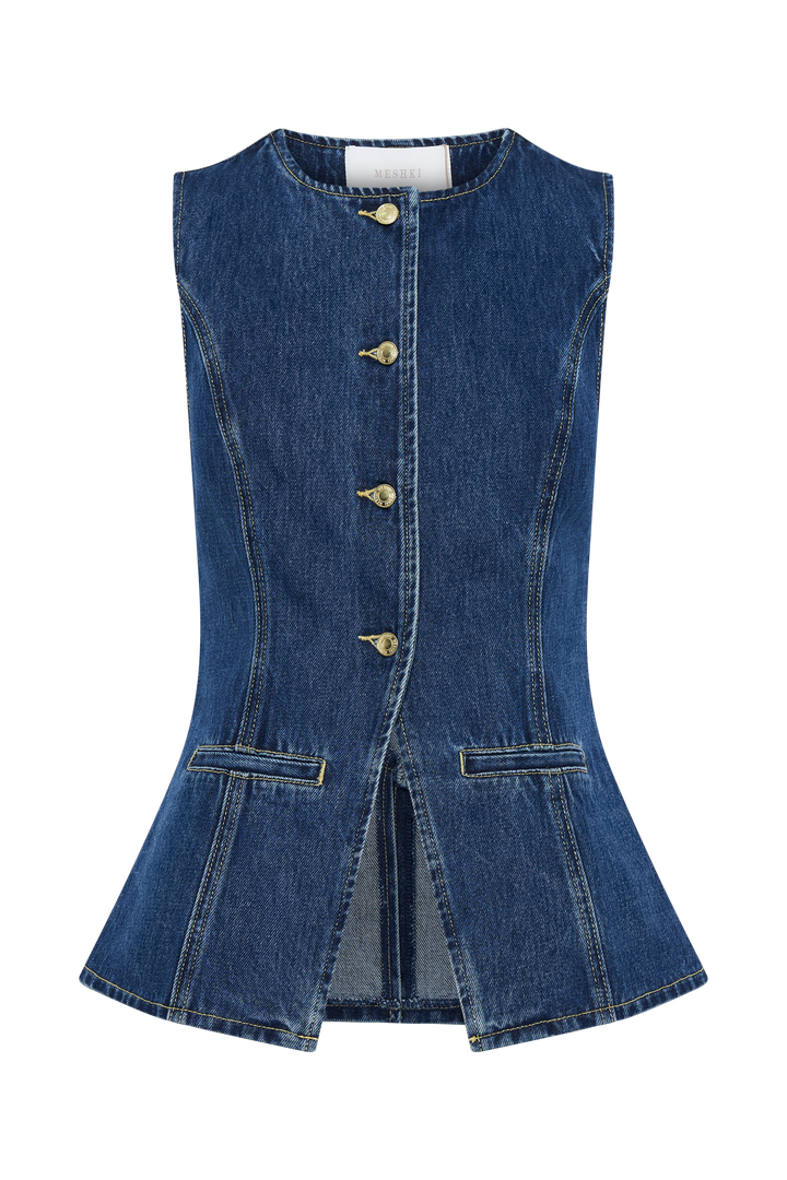 LANA™ | Trendigt denimset med knappar