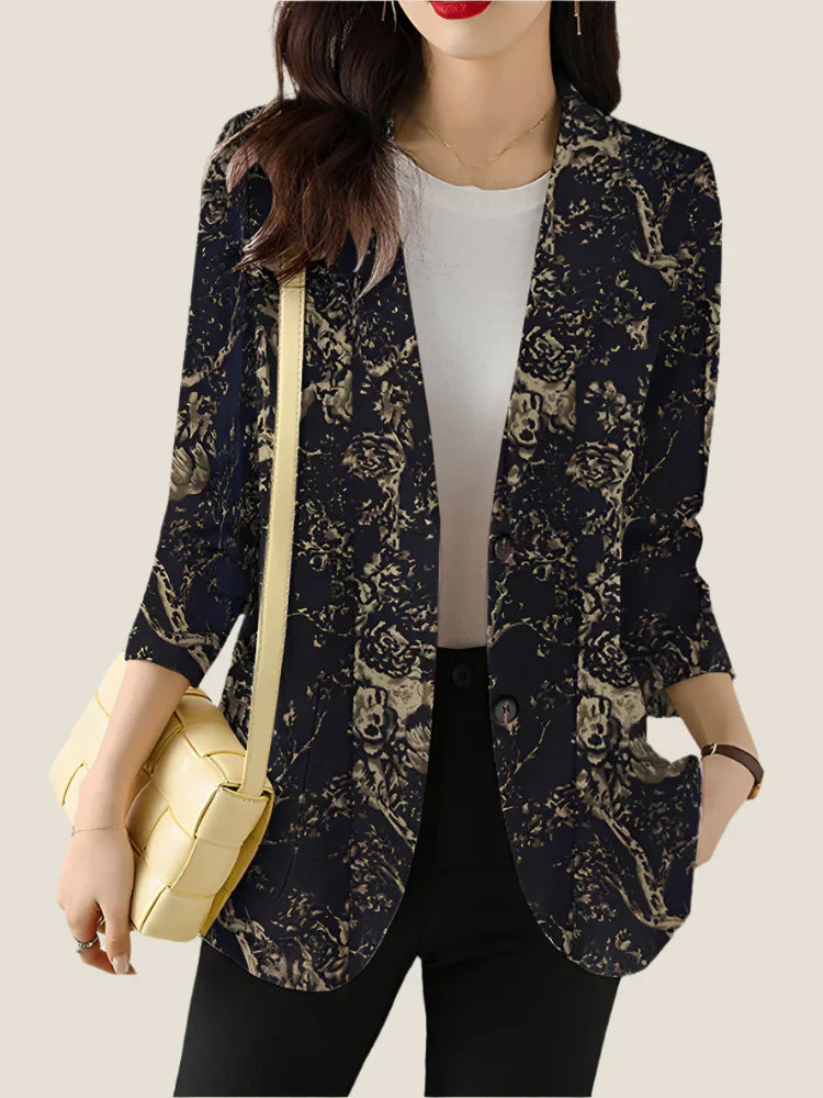Zoe™ - Chic Blommig Tryckt Blazer