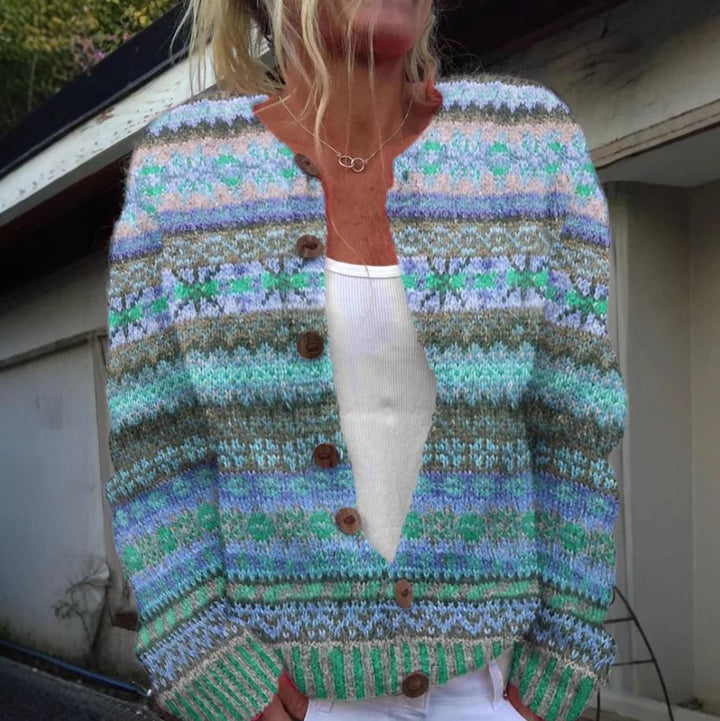 Lotte™ – Lätt cardigan med lekfullt tryck
