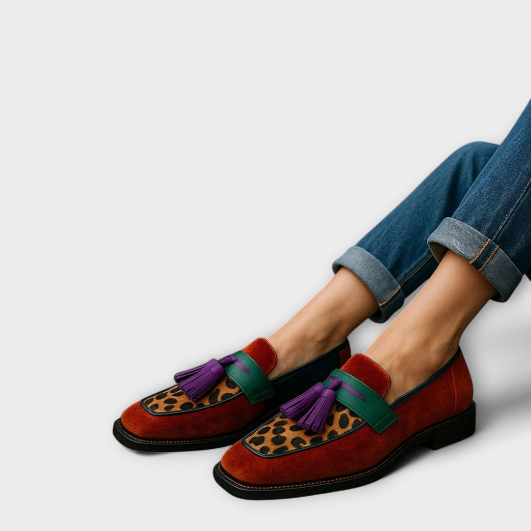Ione | Loafers med leopardmönster