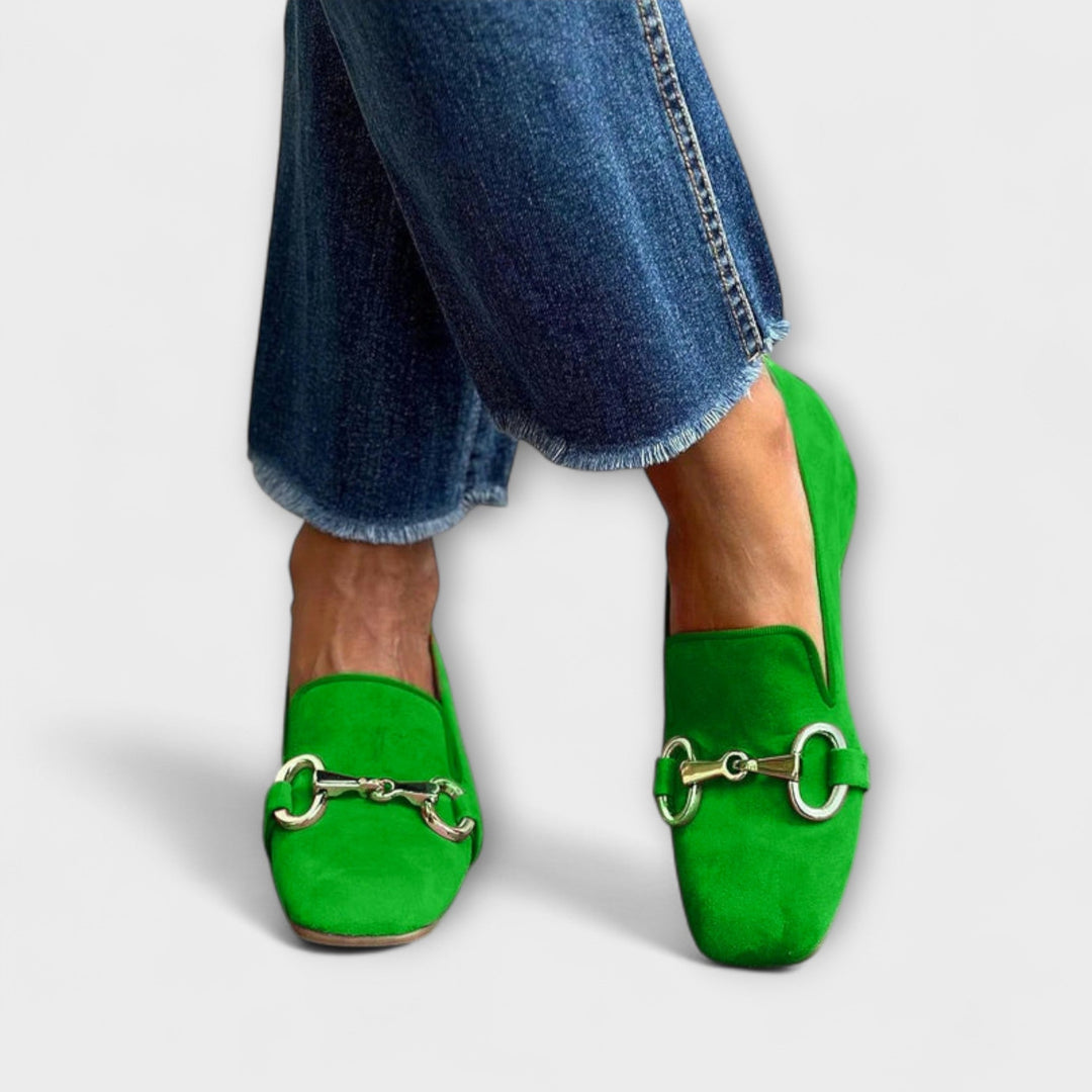 Taliah – Loafers med fyrkantig tå och spänne
