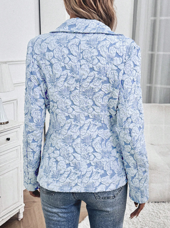 Scarlett™ - Stilig Blazer med Blommönster