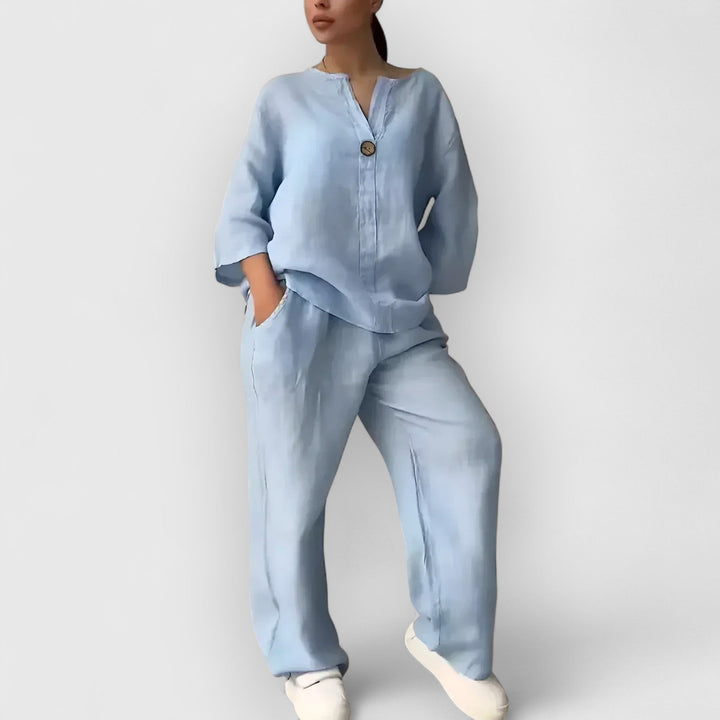 LANA™ | Margherita – Tvådelat linneset i avslappnad, elegant stil