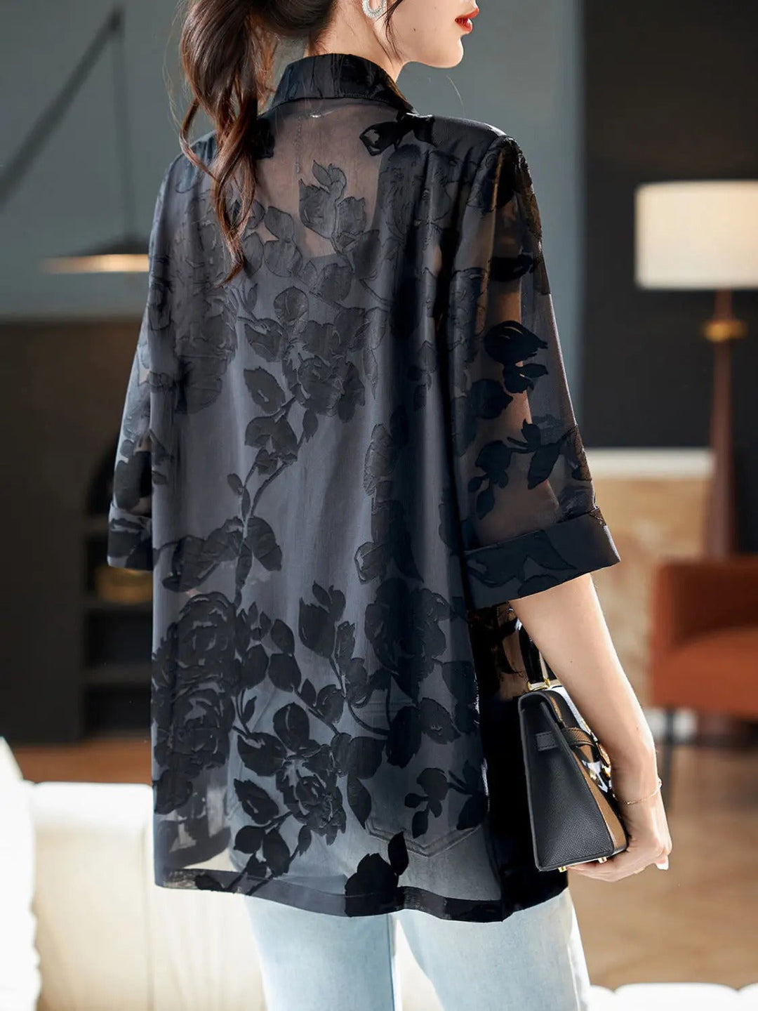 Aubrey™ - Elegant Blommig Blazer
