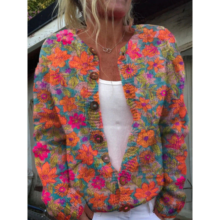 Lotte™ – Lätt cardigan med lekfullt tryck