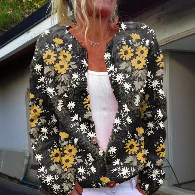 Lotte™ – Lätt cardigan med lekfullt tryck
