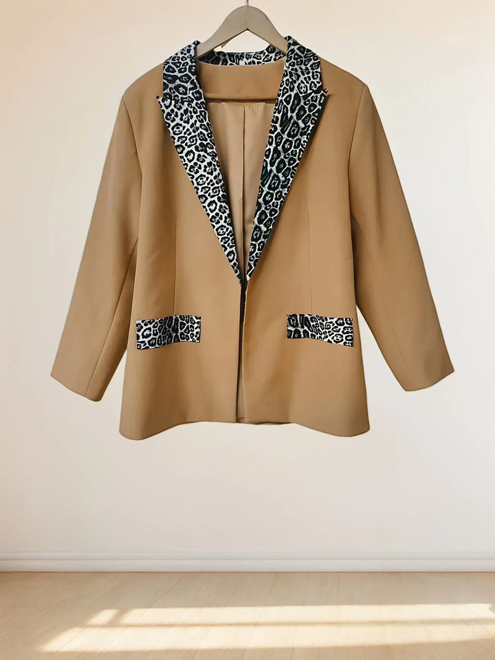 Peyton™ - Elegant Leopardmönstrad Kragejacka