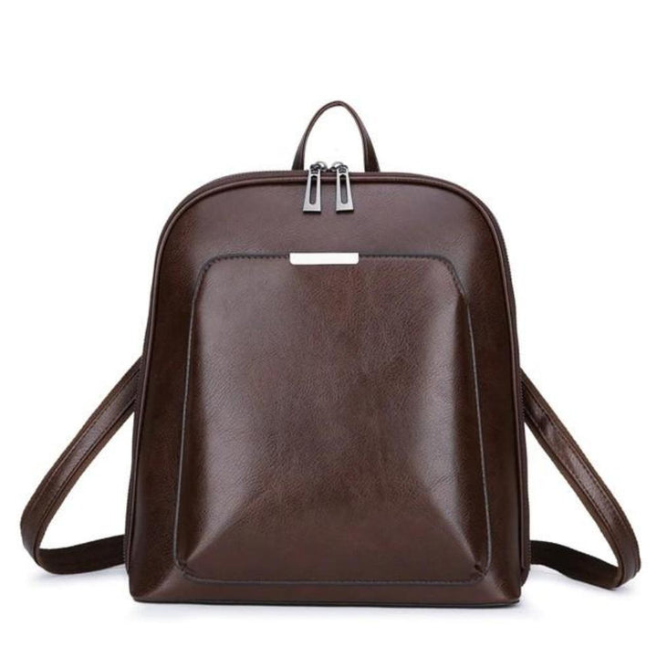 Klassisk ryggsäck med dubbel dragkedja - Ren design