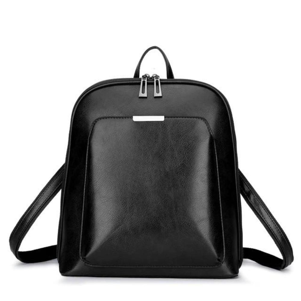 Klassisk ryggsäck med dubbel dragkedja - Ren design