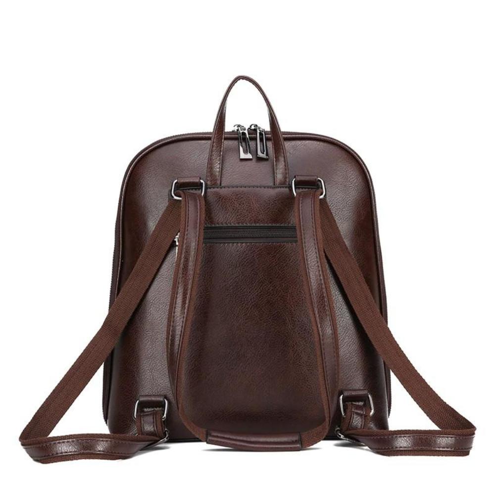 Klassisk ryggsäck med dubbel dragkedja - Ren design