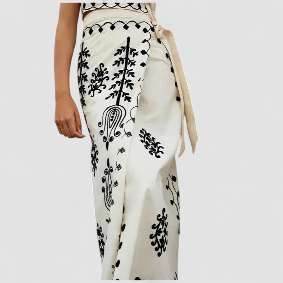 LANA™ | Camilla - Tryckt Top och Kjol