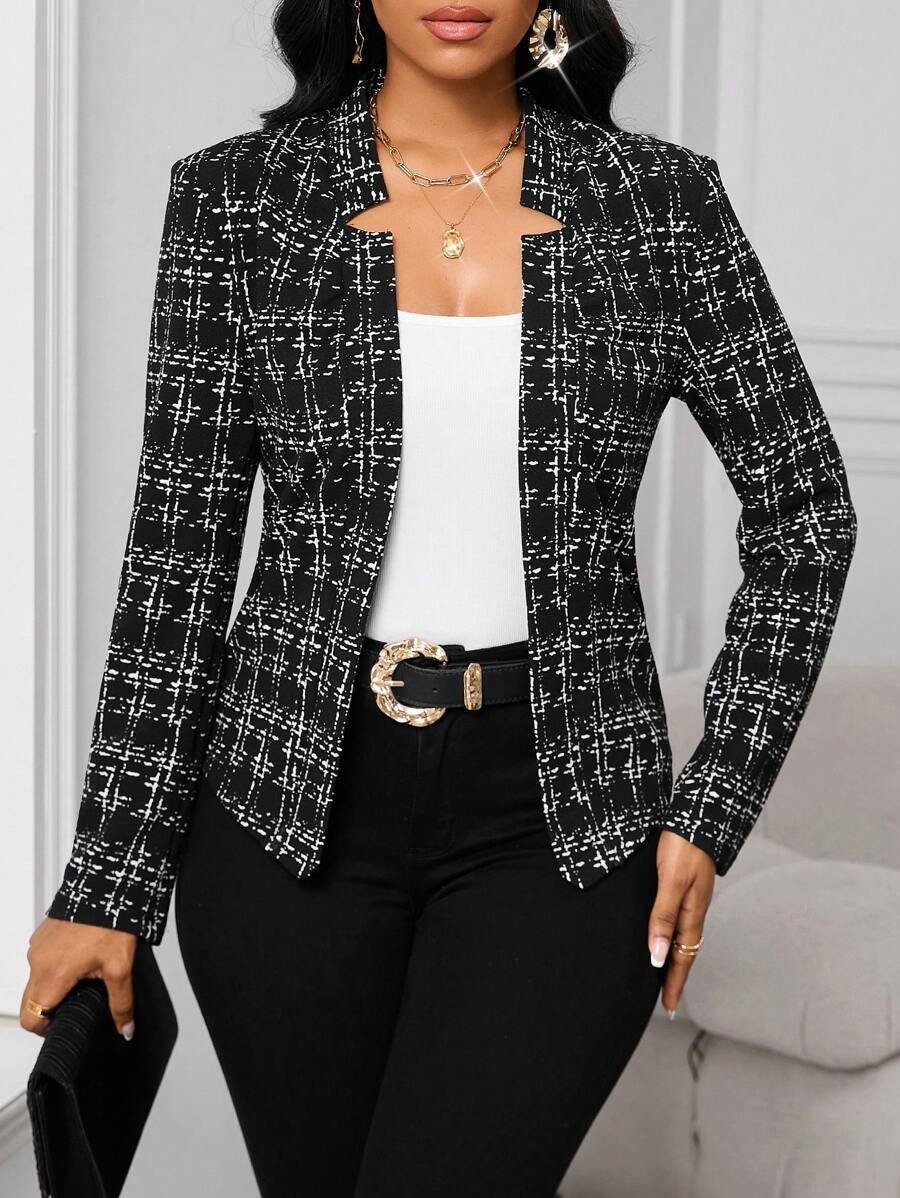 Ellie™ - Chic Rutigt Blazer