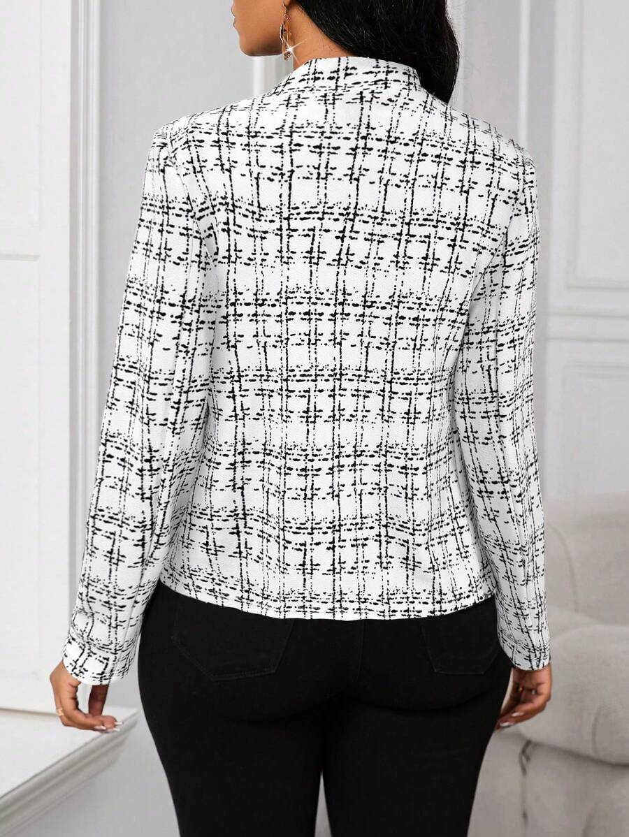 Ellie™ - Chic Rutigt Blazer