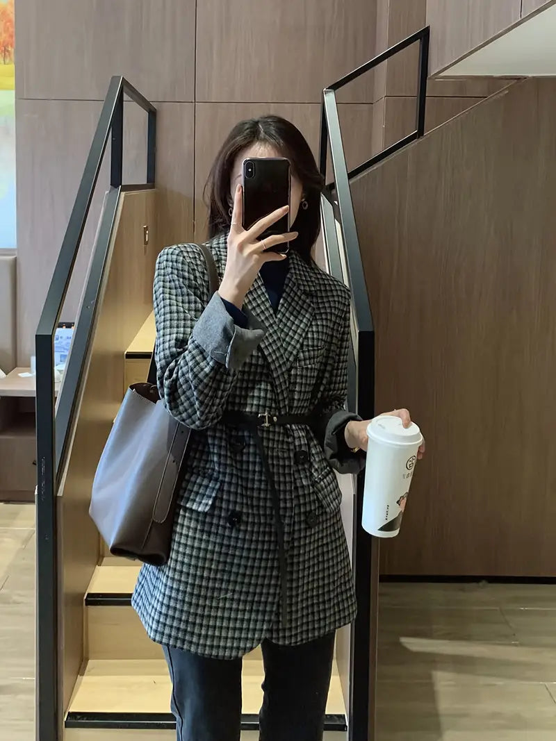 Lily™ - Stilig Rutig Blazer