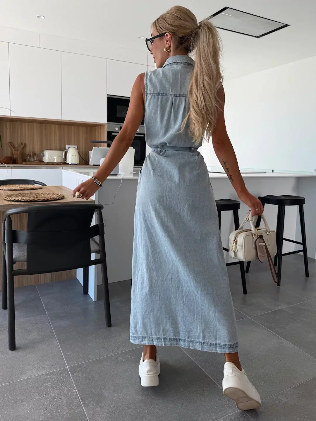 Lily | Maxiklänning i Denim