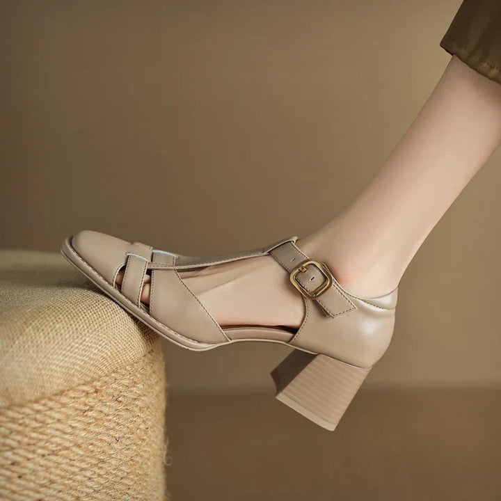 Elsa ™| Michela Fyrkantiga Tå Sandaler