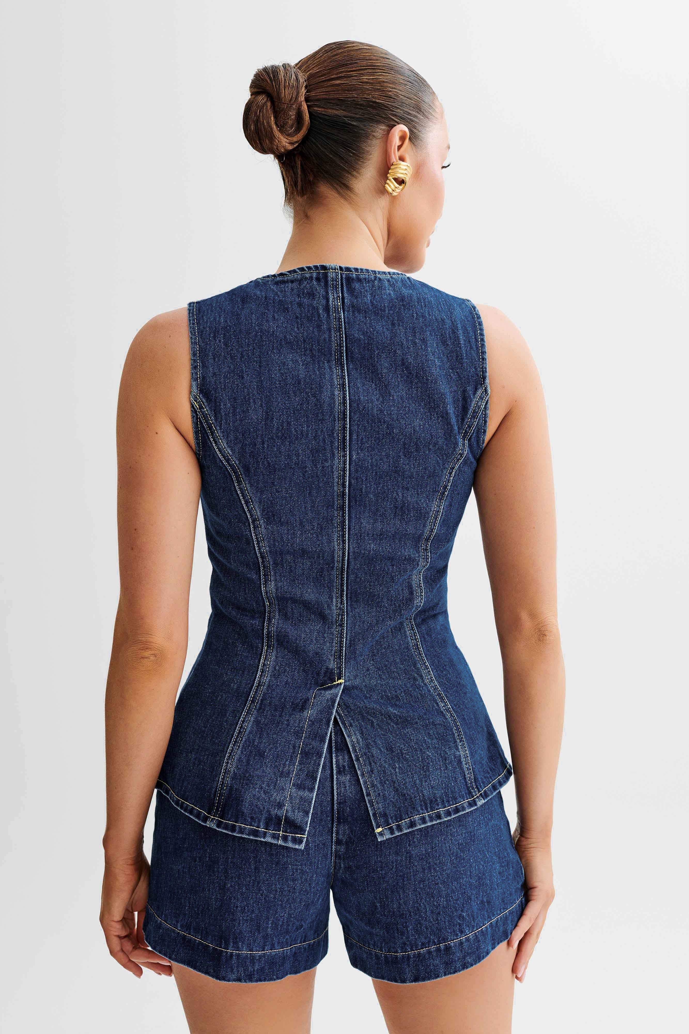 LANA™ | Trendigt denimset med knappar