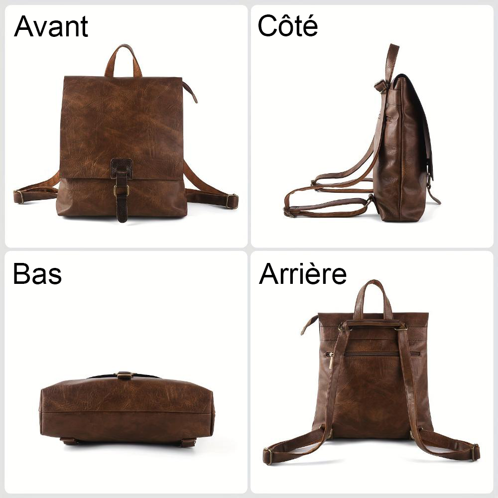 Multifunktionell retro ryggsäck Harper