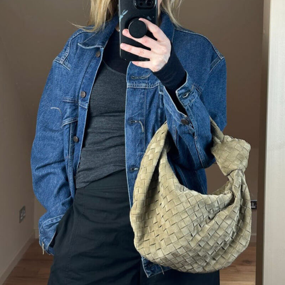 Tania™ - Stor flätad handväska