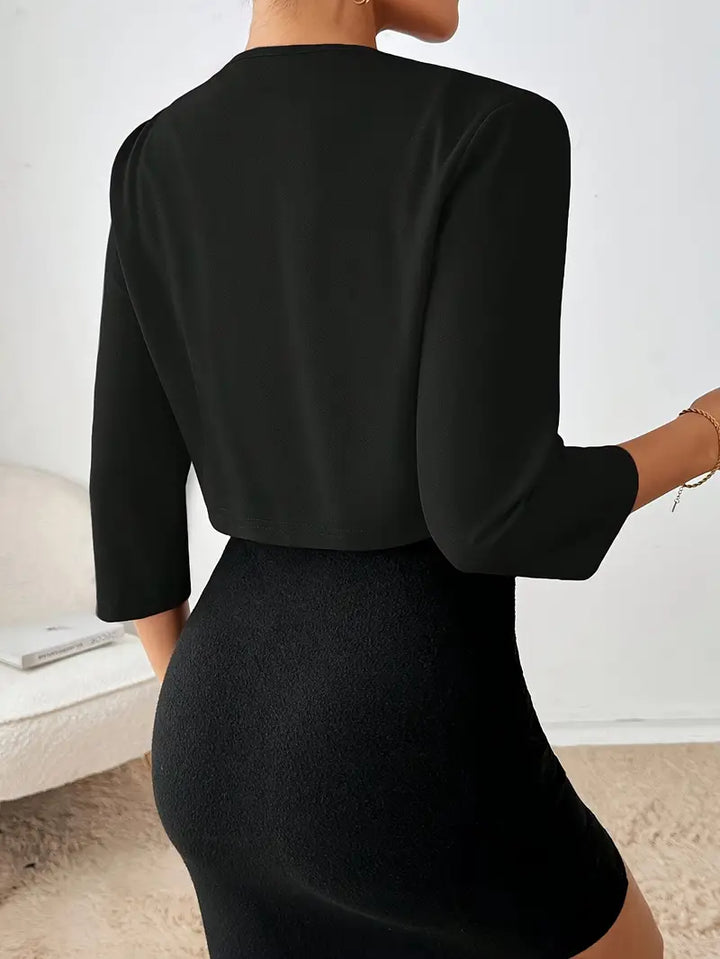 Madison™ - Stilig Plisserad Krage Blazer