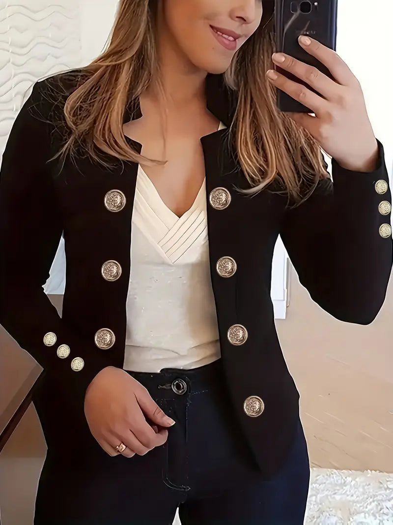 Layla™ - Stilren Dubbelknäppt Blazer