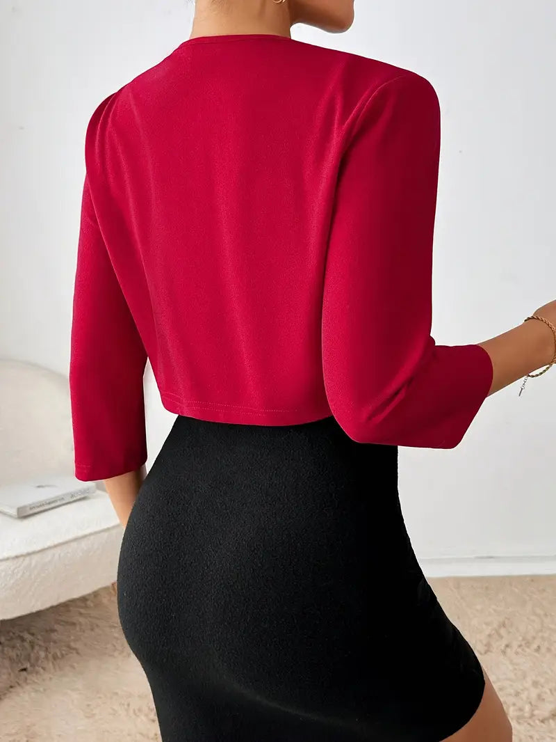 Madison™ - Stilig Plisserad Krage Blazer