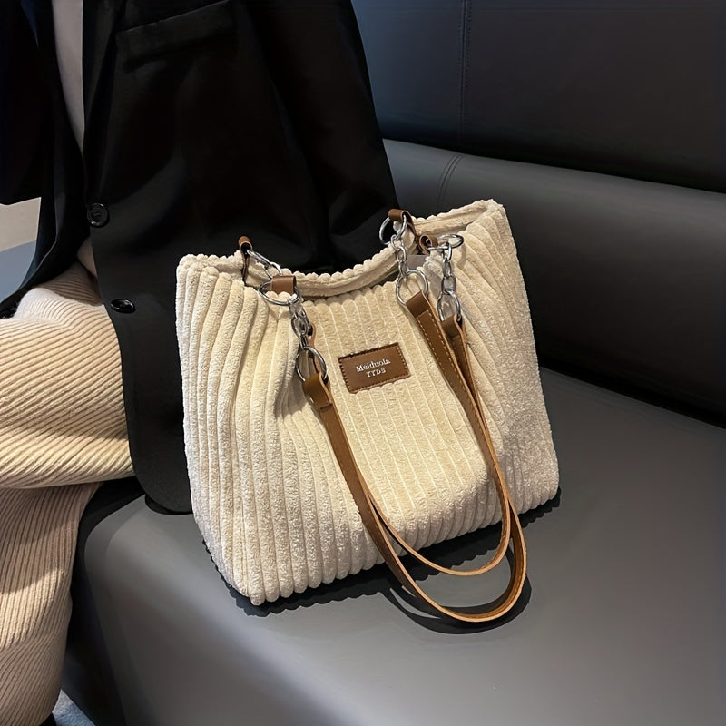 Gio™ - Mjuk korduroy axelväska