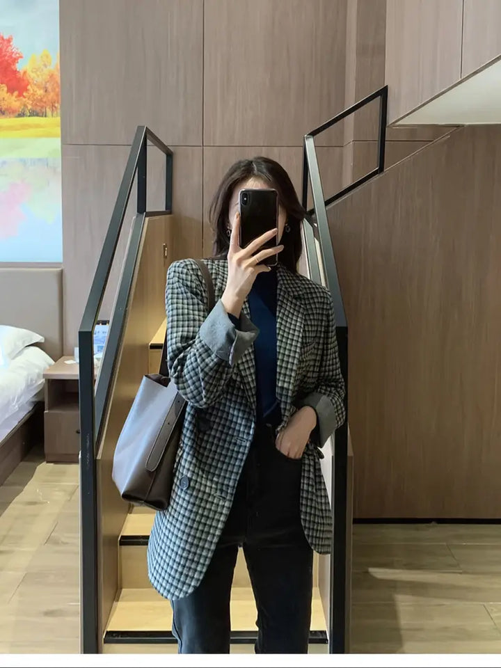 Lily™ - Stilig Rutig Blazer