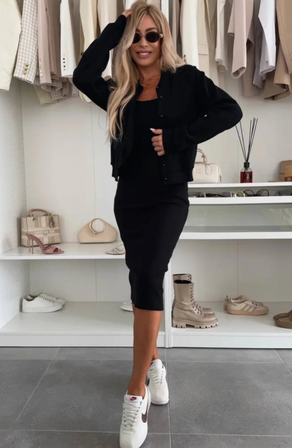 Valerie™ | Mysig Rib Midi & Bomber Set