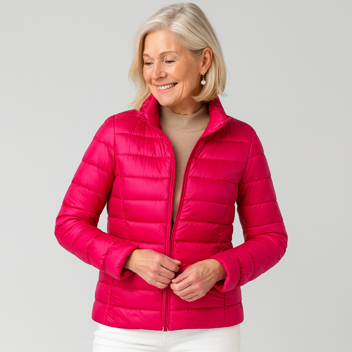 Elsa™ | Ny Ultralätt Jacka med Vita Ankorfjädar