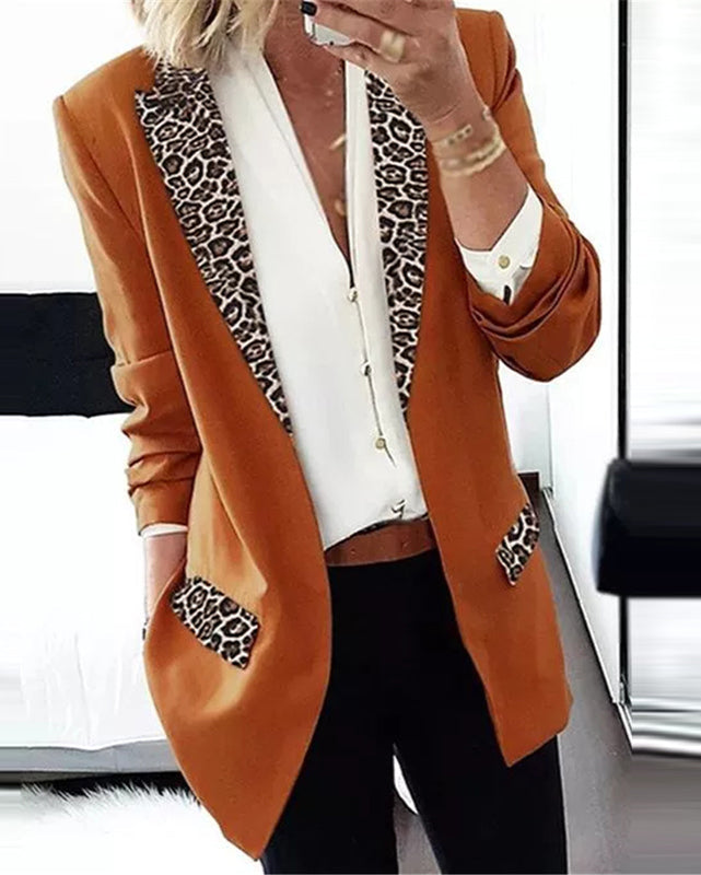 Peyton™ - Elegant Leopardmönstrad Kragejacka