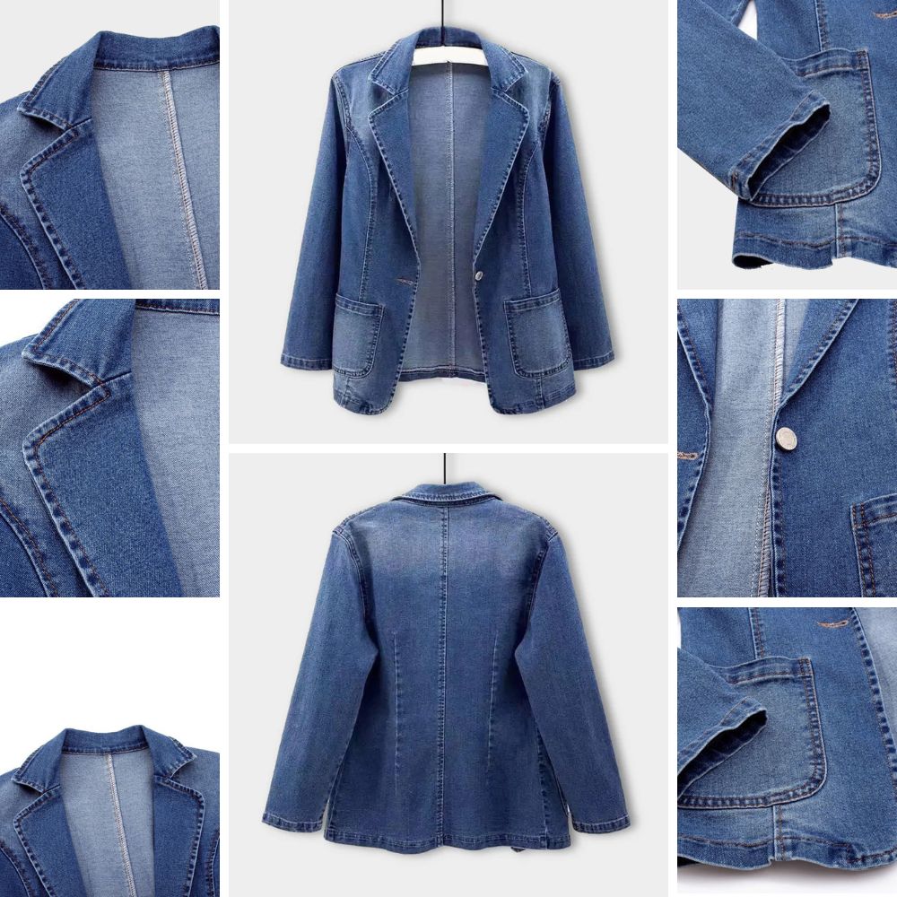 LANA™ | Meja - Elegant Denim Blazer
