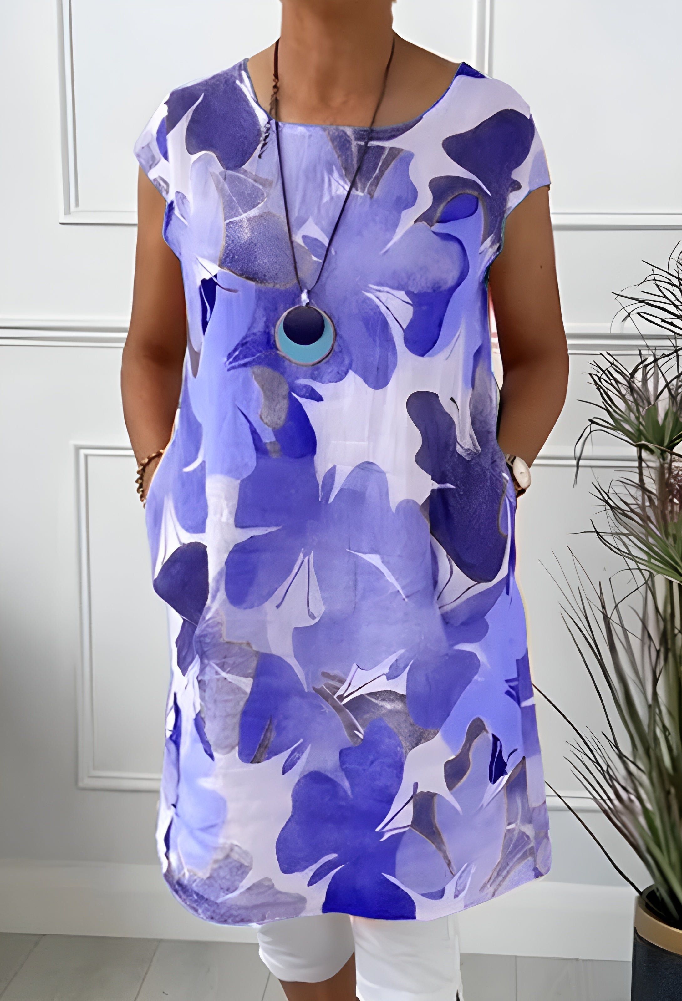 Sigrid™ | Lätt klänning med fjärilstryck