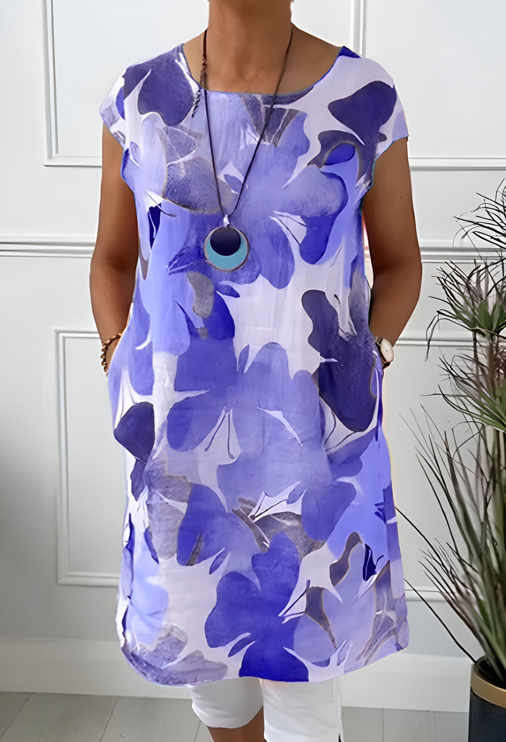 Sigrid™ | Lätt klänning med fjärilstryck