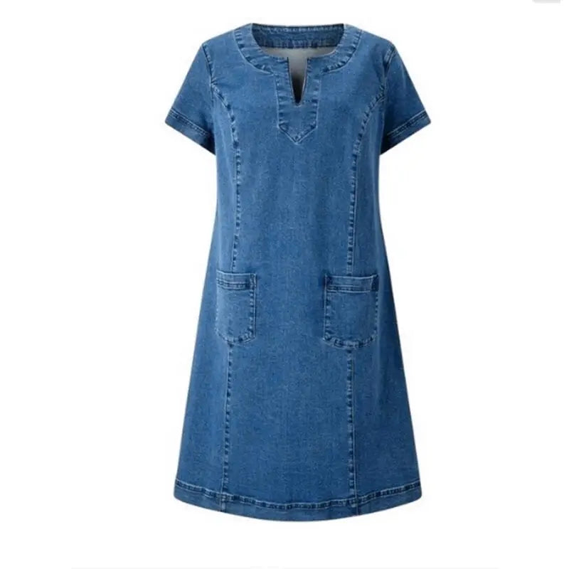 Mandy® | Mjuk Denimklänning