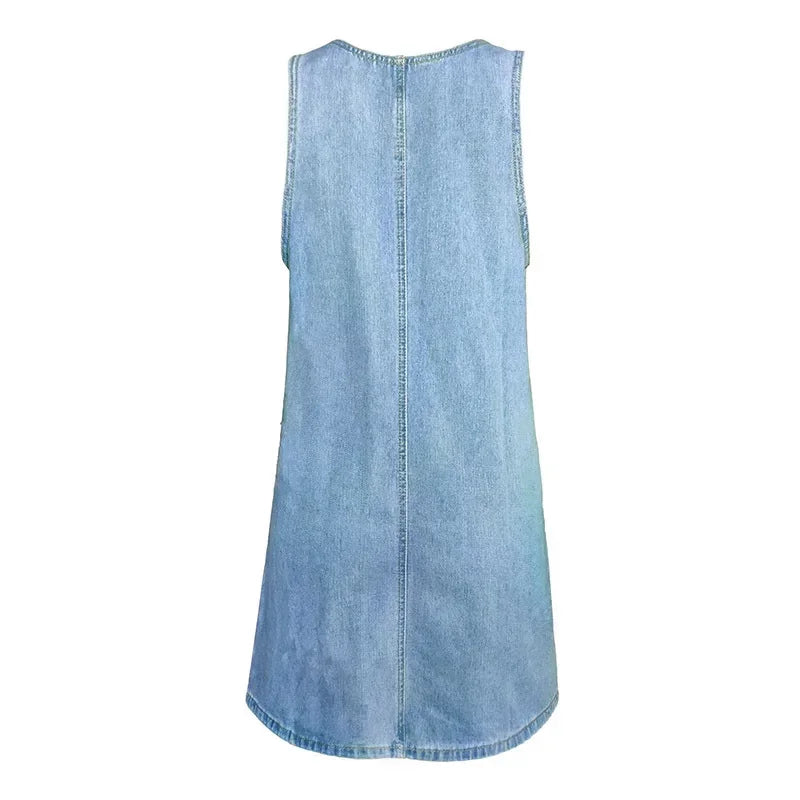 LANA™ | Mandy - Praktisk och lätt jeansklänning