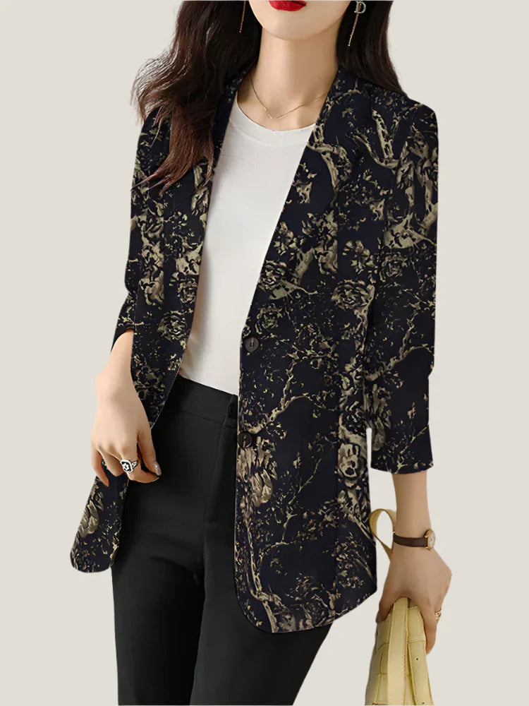 Zoe™ - Chic Blommig Tryckt Blazer