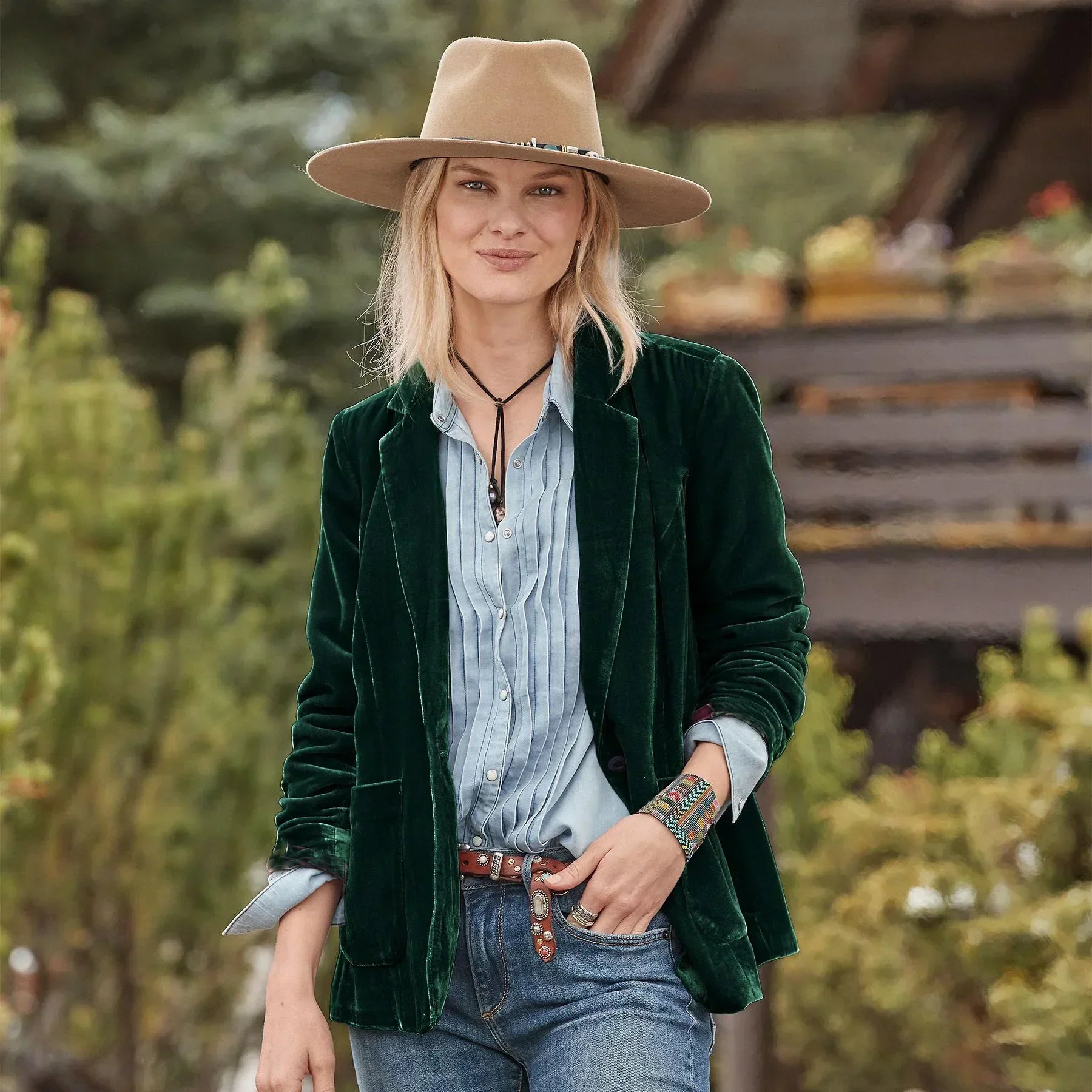 Peyton™ - Stilig Sammet Blazer