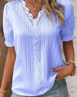 LANA™ | Mira – Feminin topp med spetsdetaljer