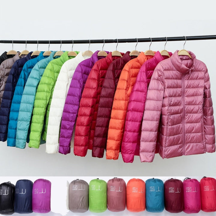 Elsa™ | Ny Ultralätt Jacka med Vita Ankorfjädar