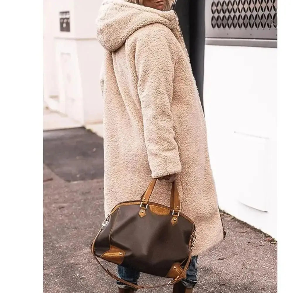 Olga - Vaddad vinterjacka med huva för damer