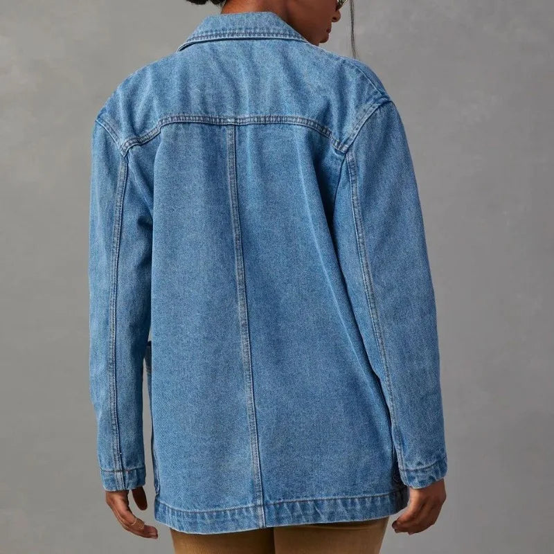 Ella™ - Stilig Denim Blazer Jacka