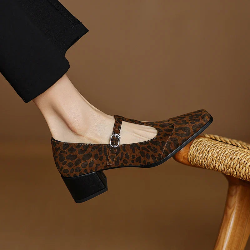 Elsa ™| Kalvoria Leopard Mary Janes