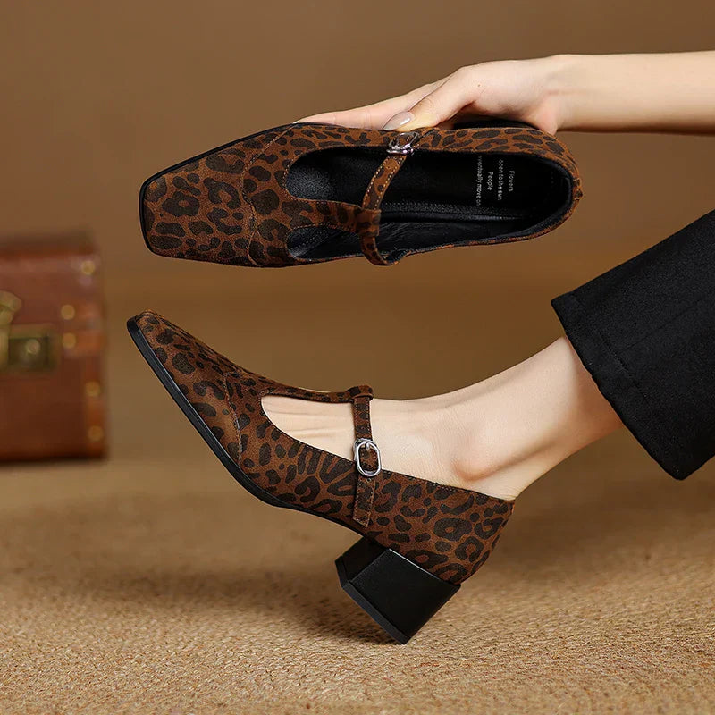 Elsa ™| Kalvoria Leopard Mary Janes
