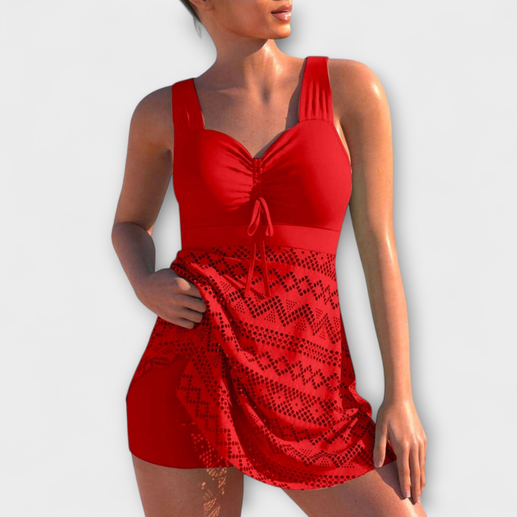 Mia - Two-piece swimming costume with skirt